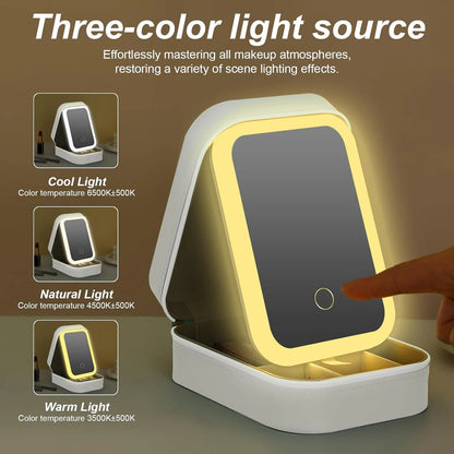 GlowCase™ – Mini LED Makeup Box