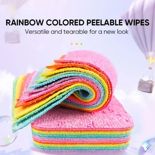 🌈 Rainbow Design Sponge  💥Pack of 12 Pcs @ Rs.699 Only 💥