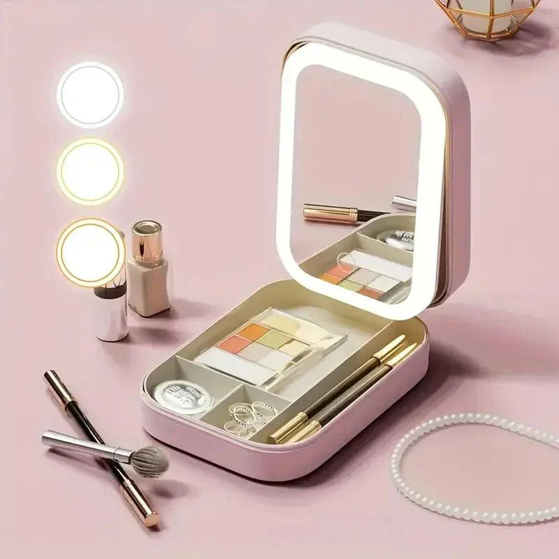 GlowCase™ – Mini LED Makeup Box