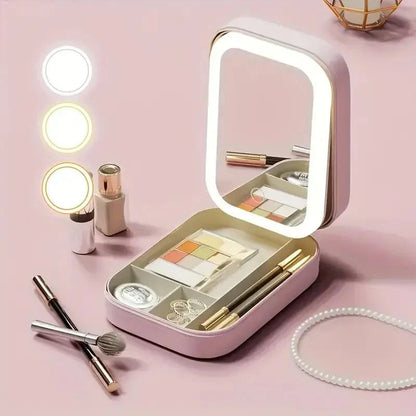 GlowCase™ – Mini LED Makeup Box